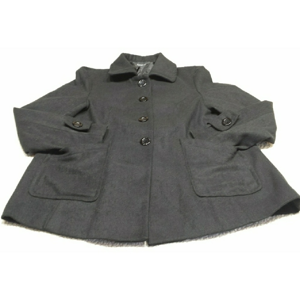 Black Peacoat ambiance apparel Coat Size Small